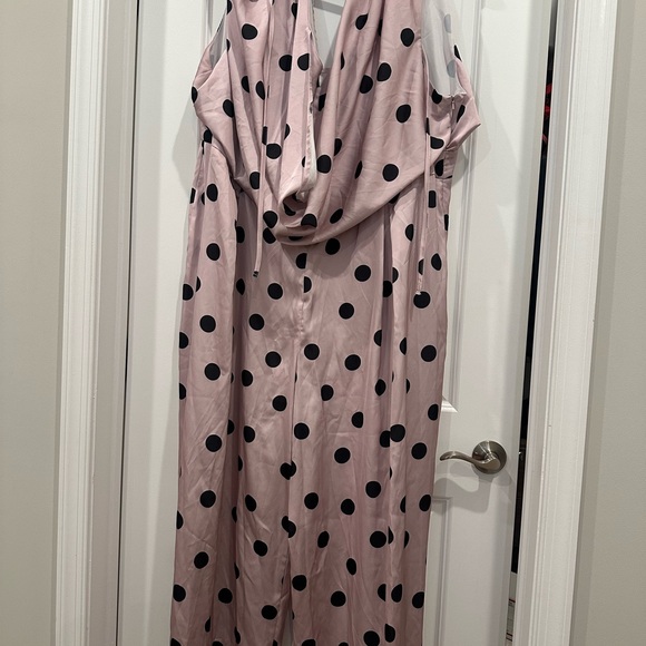 ASOS Curve Pink Polka Dot Jumpsuit - Picture 2 of 4